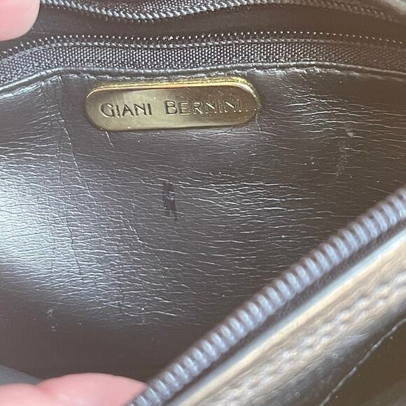 Giani Bernini snakeskin black leather purse VTG - Picture 6 of 9